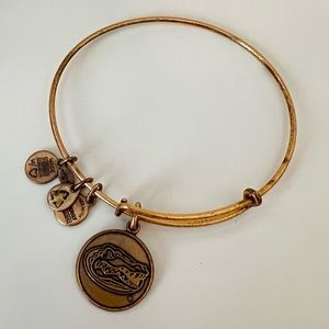 Authentic Alex and Ani Gold Bracelet Bangle - Florida Gators logo